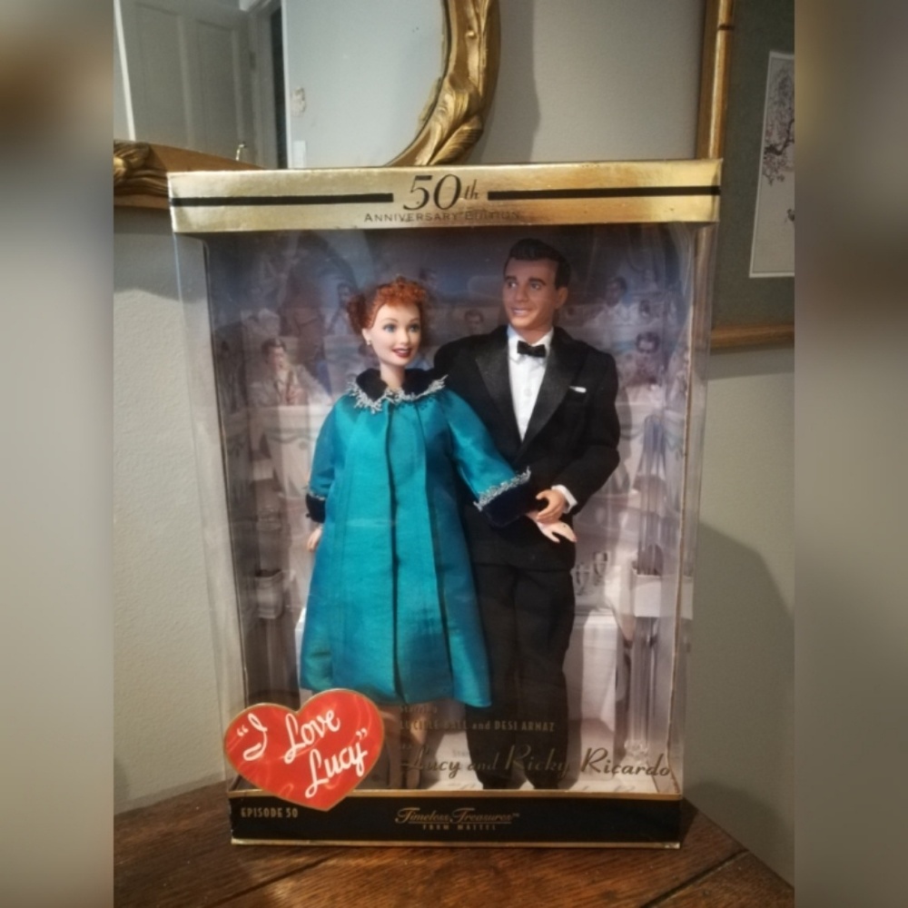 I Love Lucy 50th Anniversary Barbie Set
